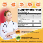 DREAVIO 90 Count Magnesium Glycinate Gummies w/Ashwagandha Supplement - Sugar Free Zinc Magnesium Glycinate Supplement Ashwagandha Gummies for Adults Orange Flavor