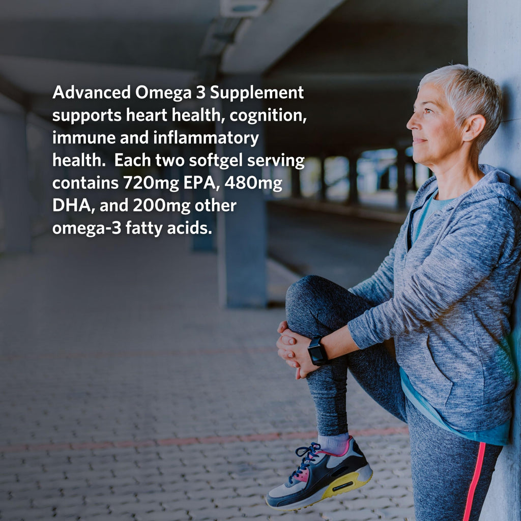 Cooper Complete - Advanced Omega 3 - Fish Oil Supplement, Concentrated EPA + DHA Omega-3 Fatty Acids 1400 mg - 60 Softgels per Bottle. Pack of 2