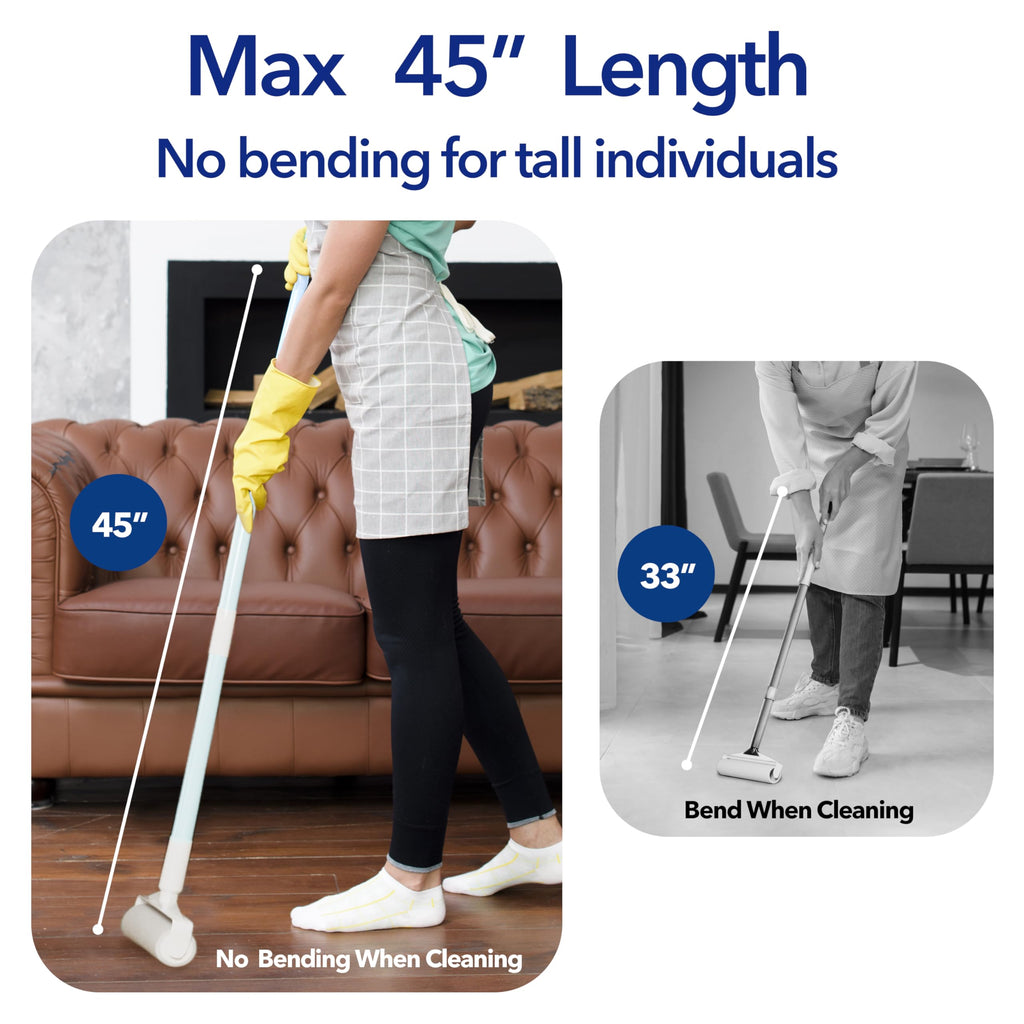 Large Lint Roller for Furniture, 9.45'' Rollers for Floor, 360 Sheets