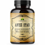 HERBALICIOUS Star Anise Supplement – Organic (Illicium verum) – 100 Capsules – 1000mg – No Fillers, No Preservatives – Immune & Antioxidant Support