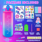 EDsportshouse Decorate Your Own Water Bottle Kits for Girls Age 4-6-8-10,Mermaid Painting Crafts,Fun Arts and Crafts Gifts Toys for Girls Birthday Christmas(Mermaid)