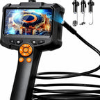 Daxiongmao 1080P HD Borescope Camera, IP67 Waterproof Endoscope with 8 Adjustable LED Lights, 16.5ft Semi-Rigid Snake Camera for Automotive Engine, Wall, Vent, Pipe Inspection, Men's Tool