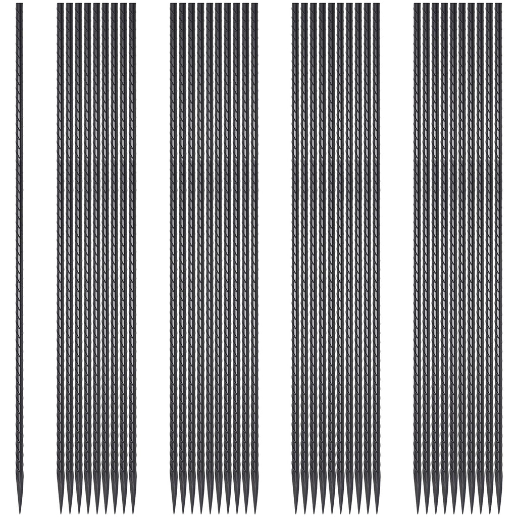 EUOKOK Rebar Stakes 24 Inch Straight Metal Spikes (40pcs) Ground Anchors
