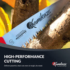 EZ Kut Kamikaze Saw Curved Blade with Scabbard - 19.3 Inch Heavy Duty Pruning - Carbon Hardened Steel Japanese Technology- Best Pruning Saw for Tree Trimming