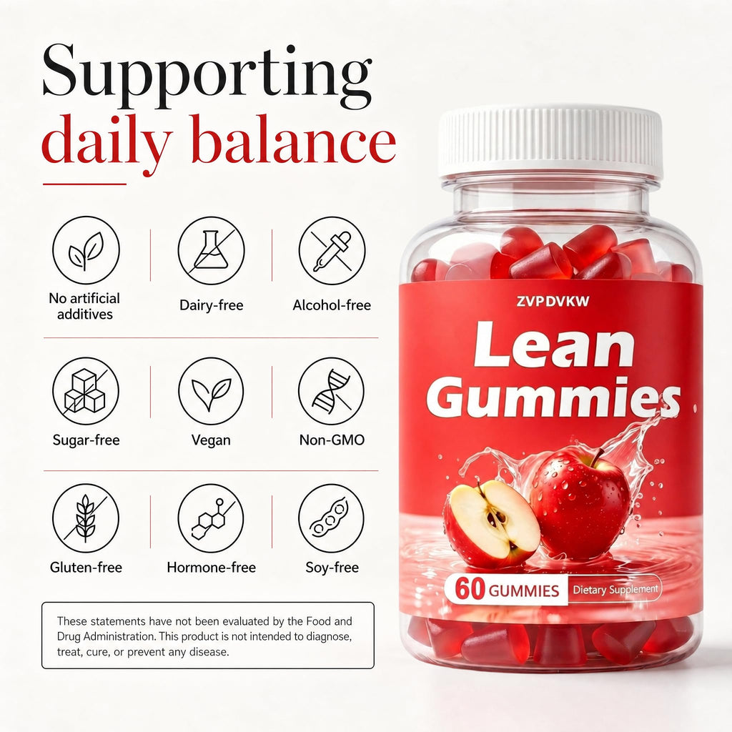 ZVPDVKW Jelly Multivitamin Lean Gummies, Daily Nutrition Support, 60 Count