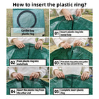 Pilntons 3 Pack 137 Gallons Reusable Yard Waste Bags with Double Bottom
