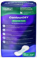 ContourDry Booster Pads XL by LivDry, Adds Max Absorbency to Adult Diapers with Flow-Through Design, Up to 4 Cups Capacity, More Coverage for Women and Men, 20 Count