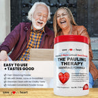 SAVE YOUR HEART Cardio Heart Health Powder Supplement - The Pauling Therapy Essentials Formula (PTEF) Healthy Vitamin C, B-12, L-Lysine, L-Arginine, Magnesium, Zinc + Vitamins, Minerals & Antioxidants