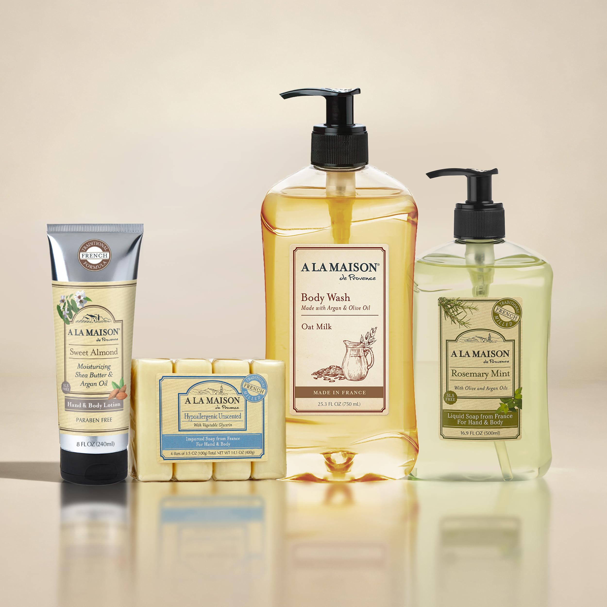 A LA MAISON French Liquid Hand Soap, Yuzu Lime - Natural Hand Wash Made with Essential Oils - Biodegradable, Plant-Based, Vegan, Cruelty-Free, Alcohol & Paraben Free (16.9 oz, 3 Pack)