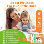 Magnesium Gummies for Kids - Magnesium Glycinate Gummies Supplement with L-Theanine, Vitamin B6, D3 for Adults & Kids, Calm Magnesium for Sleep, Relaxation, Brain, Bones, Sugar Free Orange 60ct