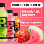 Protein2o Hydration Drink - 2-in-1 Liquid Clear Whey Protein Isolate and Electrolyte Drink - 20g Protein, Vitamins B5, B6 - Post-Workout Recovery - 16.9 Fl Oz - 12 Count Strawberry Watermelon