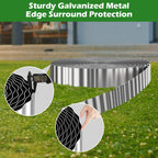 100ft Landscape Edging, 3in Tall Corrugated Metal Garden Border