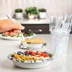 Amazon Basics Disposable Clear Plastic Spoons, Premium Quality, BPA Free, Strong, 100 Count