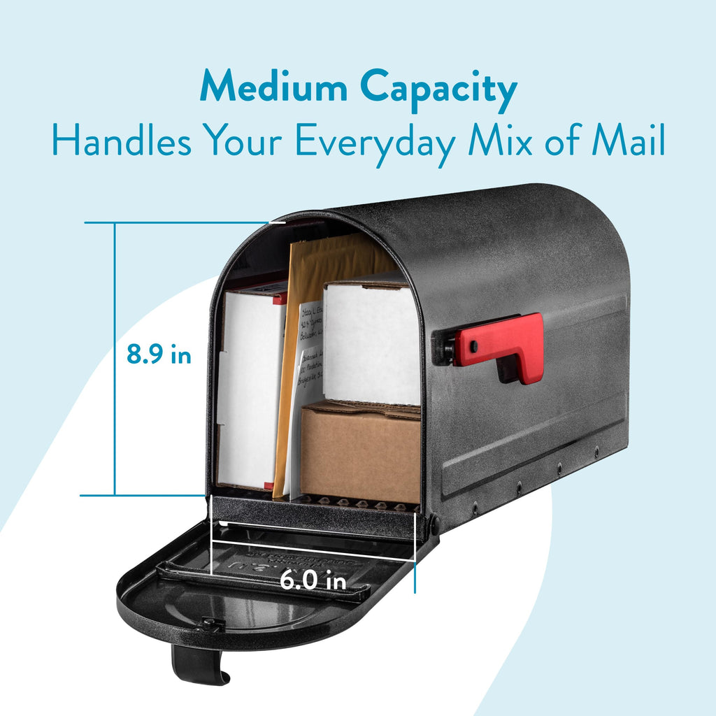 ARCHITECTURAL MAILBOXES 7600P-10 MB1 Mailbox, Medium, Pewter