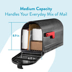 ARCHITECTURAL MAILBOXES 7600P-10 MB1 Mailbox, Medium, Pewter