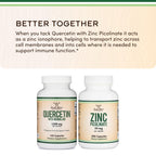 Quercetin with Bromelain - 120 Count (1,200mg Servings) Immune Health Capsules - Supports Healthy Immune Functions in Men and Women (Vegan Safe, Third Party Tested, Gluten Free) by Double Wood