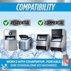 Oh Yuk Ice Machine Cleaner Descaler – Scale & Buildup Remover, Nickel-Safe Ice Maker Cleaning Solution, Compatible with GE nugget, Igloo & All Standalone Ice Makers. For A Fresh Ice Machine