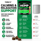 Hemp Calming Chews for Dogs - 240 Treats - Advanced Dog Calming Chews