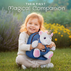 Naturally KIDS Unicorn Backpack, Toys 2 Year Old Girl Birthday Gift 3 4 5 6
