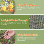 Mesh Plant Cover 3PCS,Garden Netting Mesh Outdoor,Netting for Tomato Plants,Garden Bug Netting Plant Cover,Bird Netting for Garden,Fruit Tree Netting (3.2 x 4.9 ft)