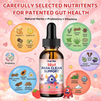 SEPT YAN 22 in 1 Parasite Cleanse for Humans & Kids, Herbal Gut Cleanse Liquid Drops with Wormwood, Black Walnut, Clove, Chlorella, Oregano, Digestive Health Support - Strawberry Flavor, 2 Fl Oz