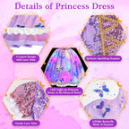 Meland Light Up Princess Dress for Girls, Dress Up Toy Gift Set(7-8 Years)