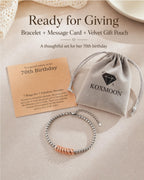 70th Birthday Gifts for Women Her, Happy 70th Birthday Bracelet Decorations