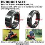 AR-PRO Wheel Hub Spacers – Metal 3/4" Axle Spacer Kit, Combo Pack with 4 x 1/2" and 4 x 1/4" Extension Sleeves for Lawn Tractors and Riding Mowers