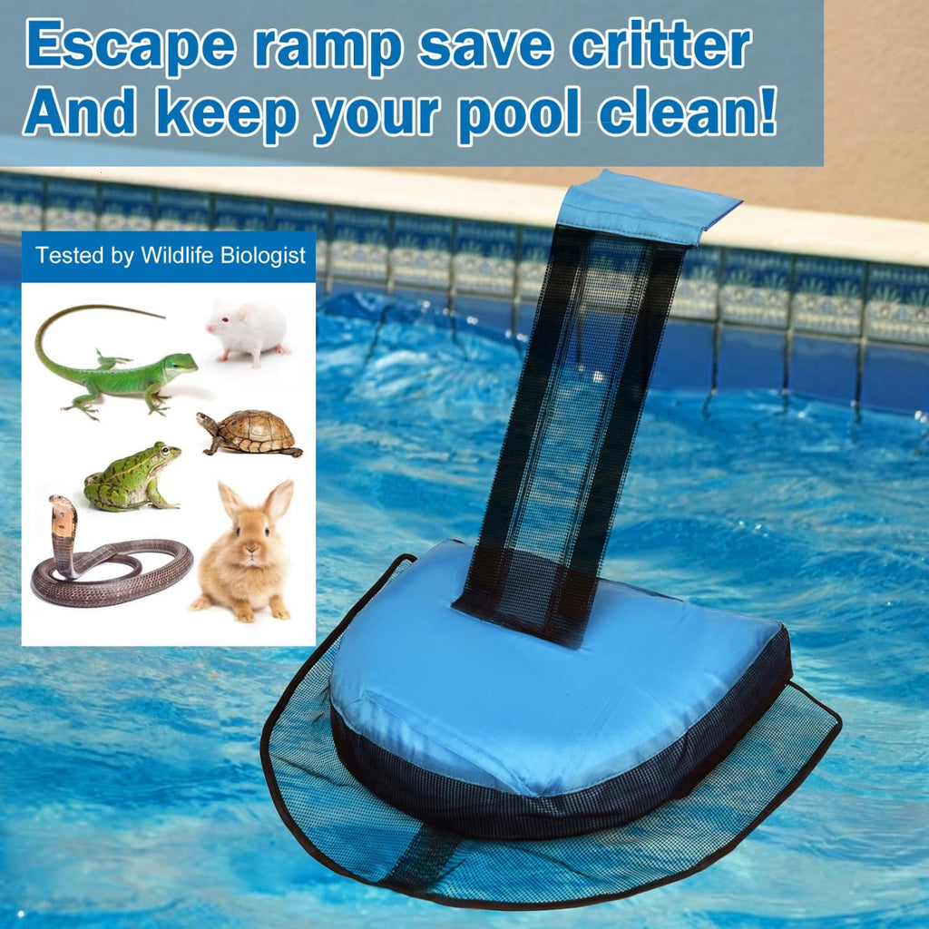 Frog Rescue Devices Monrocco 2 Pcs Pool Animal Saving Escape Ramp, Frog Saver for Swimming ...