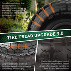 10 Inch Solid Dolly Tire Wheels, 4.10/3.50-4, 5/8" Axle, 4 Packs, Black