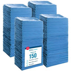 Simpli-Magic Cotton Shop Towels 14"x12" (150 Pack) – Reusable Cleaning Shop Rags for Automobiles, Industries, Garage and Homes (Blue)