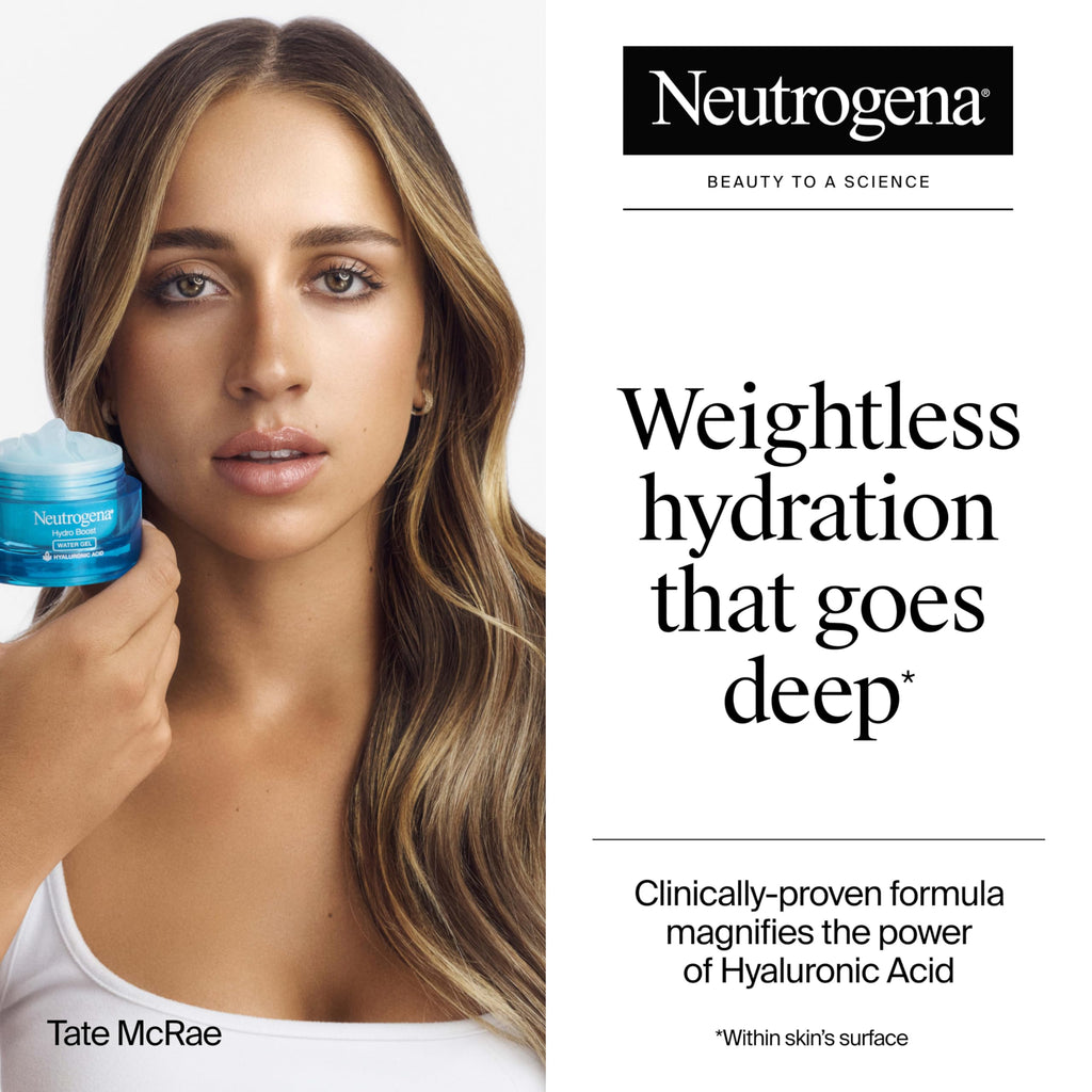Neutrogena Hydro Boost Water Gel Face Moisturizer Starter Kit, includes Refillable Jar + Refill Pod, with Hyaluronic Acid for a Burst of Hydration & Dewy Skin, 1.7 oz Each