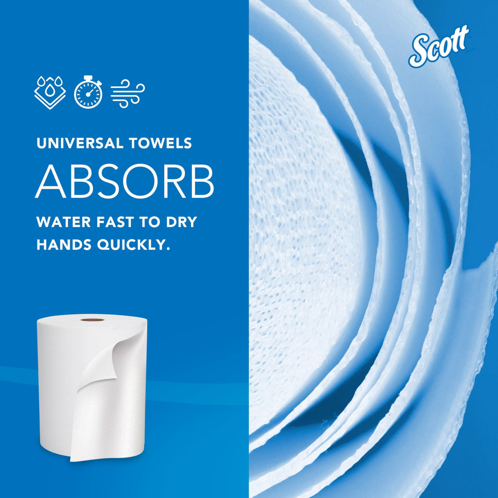 Scott Professional Hard Roll Paper Towels, Bulk, 6 Rolls x 950' (02000)