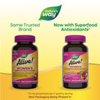 Nature's Way Alive! Daily Complete Multivitamin for Women, Supports Energy Metabolism, Hair, Skin & Nails*, B-Vitamins, Superfood Antioxidants, 130 Tablets (Packaging May Vary)