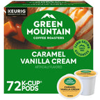 Green Mountain Caramel Vanilla Cream Coffee, K-Cup Pods, 72 Count