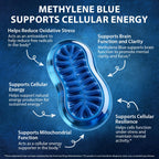 Methylene Blue Gummies 5mg Per Serving, Supports Cognitive Function, Cellular Energy, Mental Focus, Antioxidant Activity, 99.9% Pure, Vegan | 30 Gummies