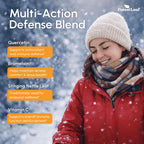 ForestLeaf Quercetin with Bromelain 1350mg - Blend with Vitamin C & Stinging Nettle Supplement, Quercetin 500mg Capsules, Non-GMO Gluten Free, Natural Function, 90 Veggie Caps