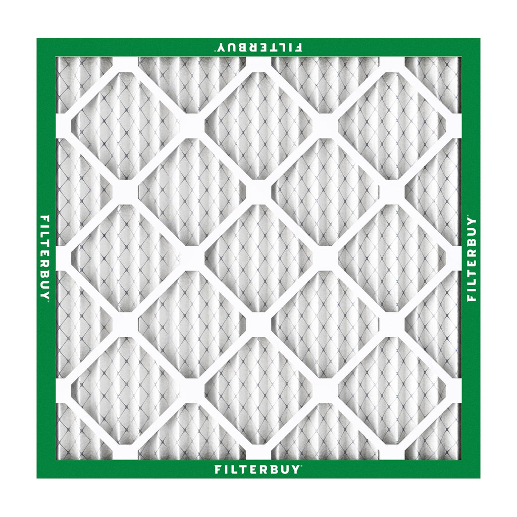 Filterbuy 20x20x1 Air Filter MERV 8 Essential Dust & Allergy Defense (4-Pack), Electrostatic Pleated HVAC AC Furnace Filters Replacement, Made in USA (Actual Size: 19.50 x 19.50 x 0.75)