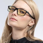 GUNNAR - Premium Reading Glasses - Blocks 35% Blue Light - Vertex, Onyx, Clear Tint, Pwr +2.0