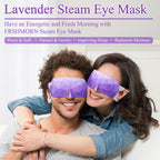 FRSHMORN 32Packs Steam Eye Mask, Heated Eye Mask for Sleeping, Warm Compress for Eyes, Self Heating Disposal Steam Mask for Home Sleep, Office, Spa, Travel Essentials Valentine's Day Gifts (Lavender)