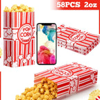 Paper Popcorn Bags, 150 Pcs, 2 Oz Individual Servings Bulk for Popcorn Machine Movie Nights Birthday Party Kitchen Supplies
