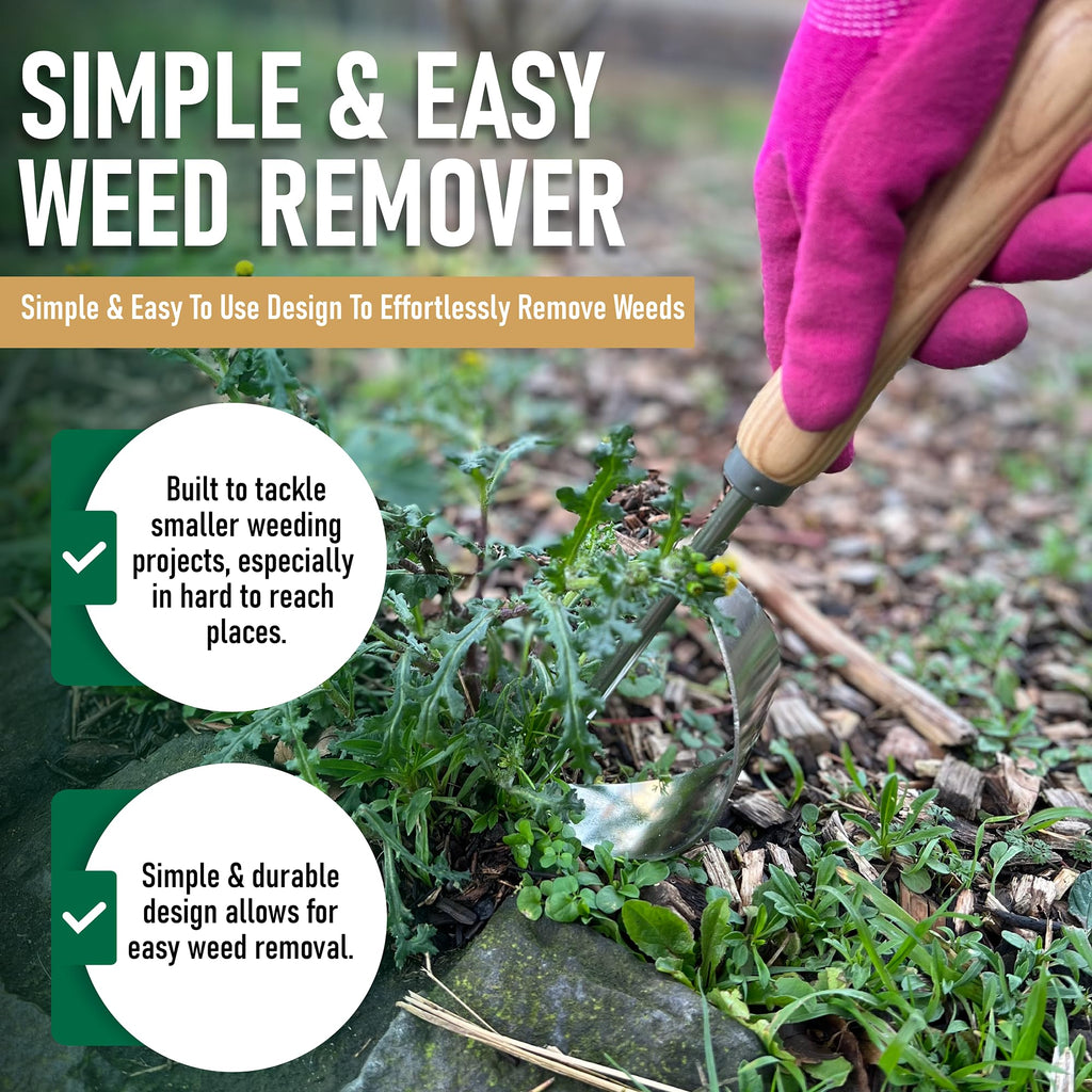 Grampa's Hand Weeder Tool with Lever Design for Easy Weed Removal