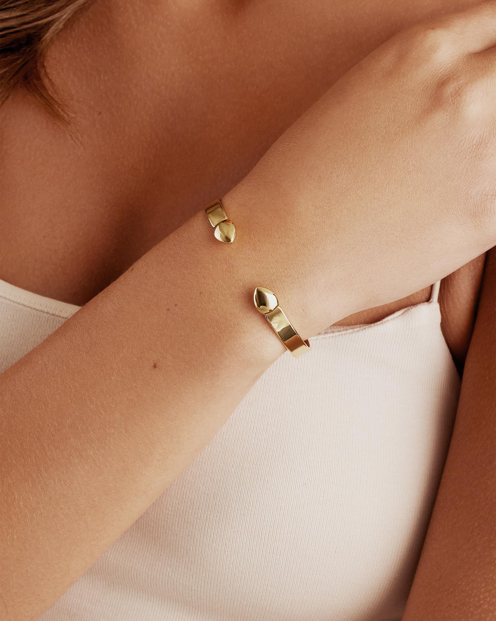 PAVOI Adjustable Cuff Bracelet for Women, 14K Gold Plated, Yellow Gold