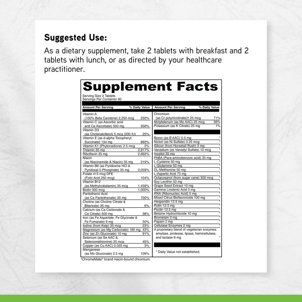 DaVinci Labs Spectra Woman - Dietary Supplement to Support Bone Health and Women's Needs - with Vitamins, Minerals, Calcium, Beta Carotene, L-Cysteine, Grape Seed Extract, and More - 120 Tablets