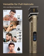 VGRPRO Hair Clippers for Men Professional, Cordless Clipper and Trimmer Set