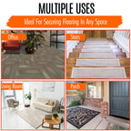 All Flooring Now Carpet Tile Tape Double Sided 2in x 90ft - Heavy Duty Reinforced Web Mesh & Residue Free - Indoor Outdoor for Carpet Tiles, Hardwood, Vinyl, Rugs, Carpet, Rubber, Turf & Mat Gripper