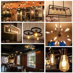 TOBUSA Dimmable LED Edison Light Bulbs 100W Incandescent Equivalent, Vintage Light Bulb 2700K Warm White(Amber Glass), ST64/ST21 LED Filament Bulbs 8W 1200LM, E26 Edison Bulb for Home, Reading 4-Pack