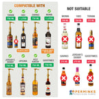 Syrup Pump, Compatible with 750ml Torani, DaVinci & Skinny, 6-Pack, Gold