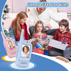 Video Walkie Talkies for Kids, 2 Pack Rechargeable Two Way Radios