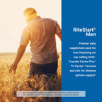 4Life RiteStart Men Multivitamin with CoQ10 Mushroom Blend, 30 Packets